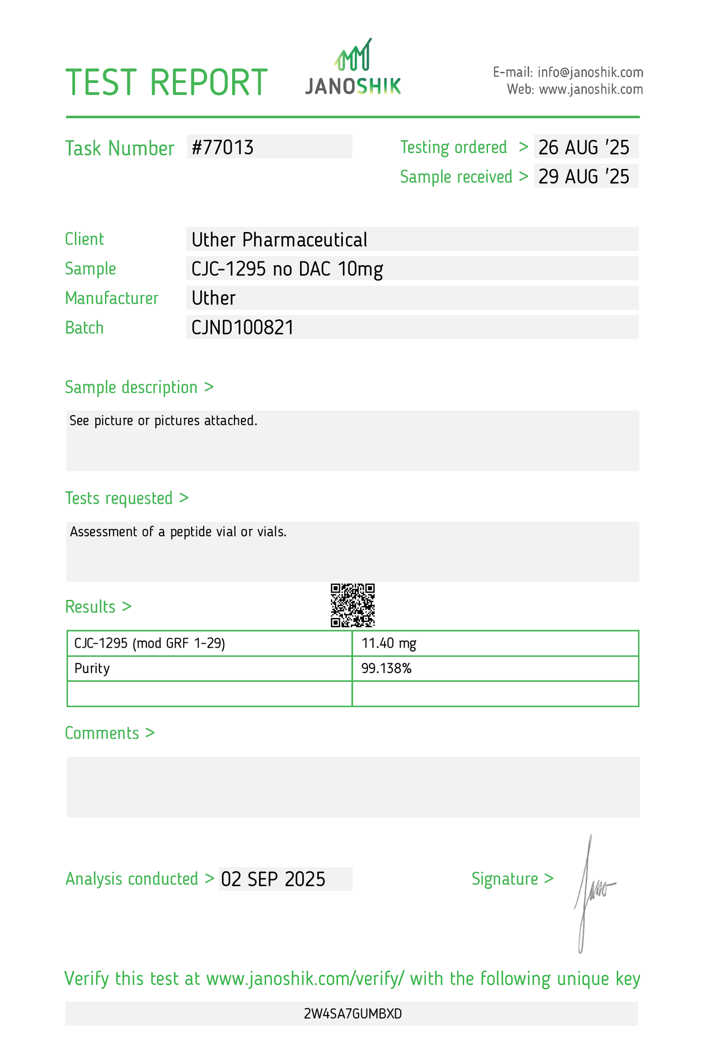CJC-1295 No DAC (10mg)